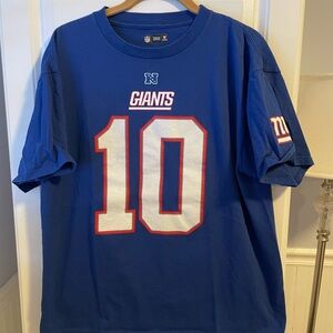 2000s Vintage Eli Manning New York Giants Football NFL Jersey T-Shirt, Blue L